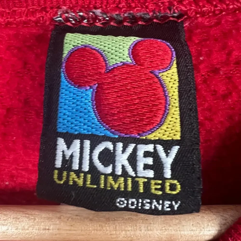 Vintage Disney Unisex XL‎ 90s Retro Kidcore Grunge Mickey Pullover Sweatshirt